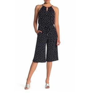 Happy Dot Cropped Jumpsuit